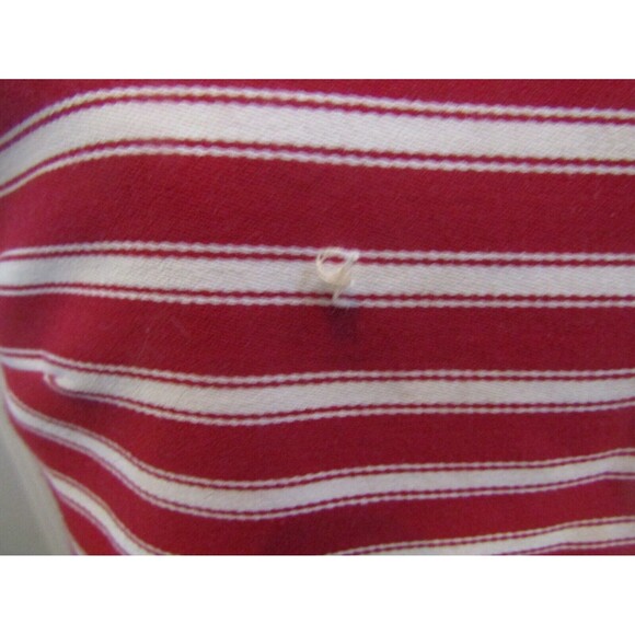 Lillie Rubin Sample Dress Vintage Red White Nautical Striped Button Front Size L - Picture 3 of 8